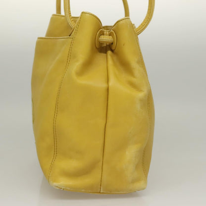 Chanel Coco Mark, Yellow, Leather, shoulder