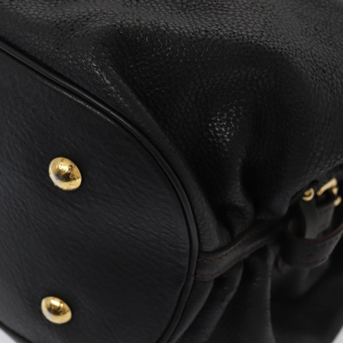 Louis Vuitton XL, Black, Leather, handbag