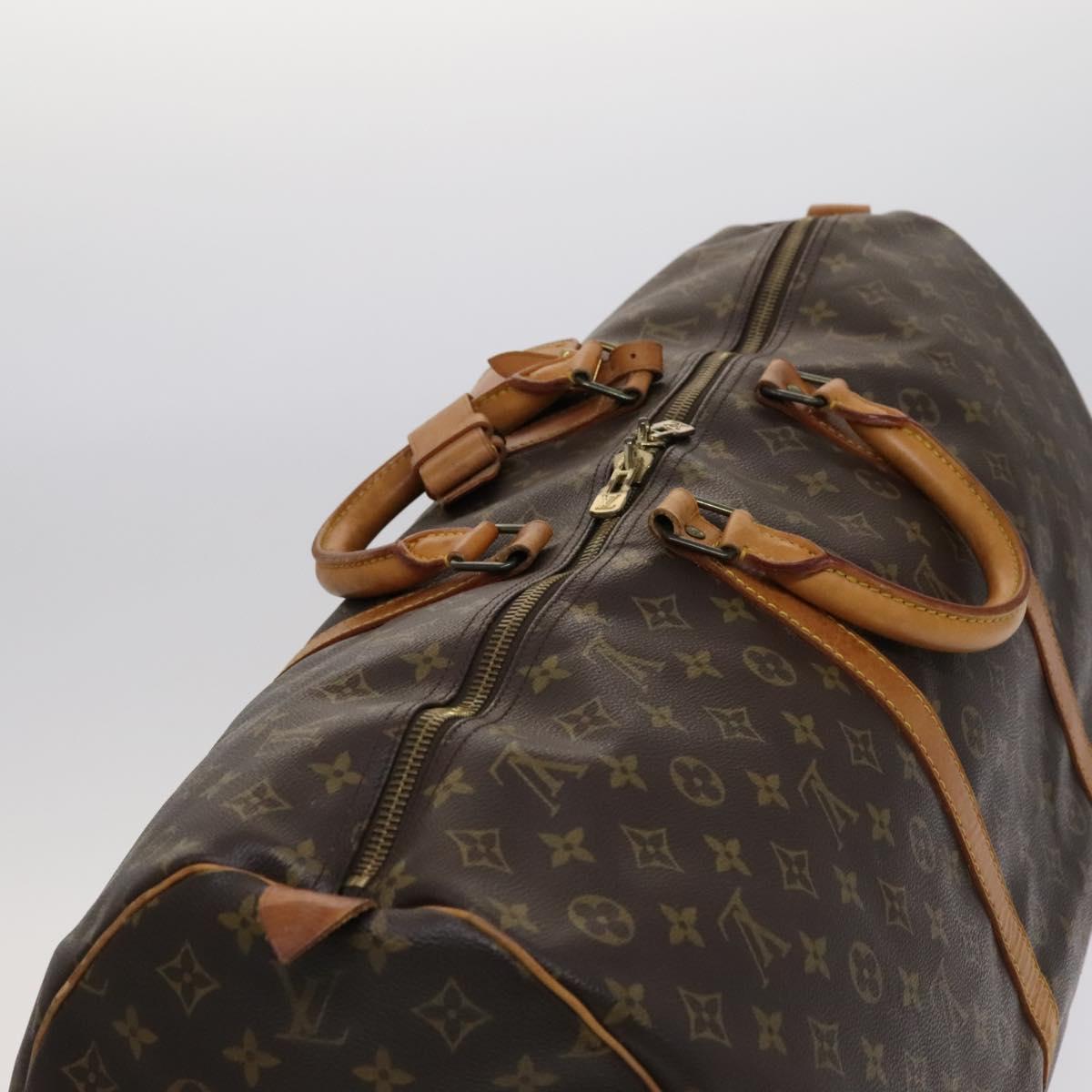 Louis Vuitton Keepall 60, Brown, Canvas, travel