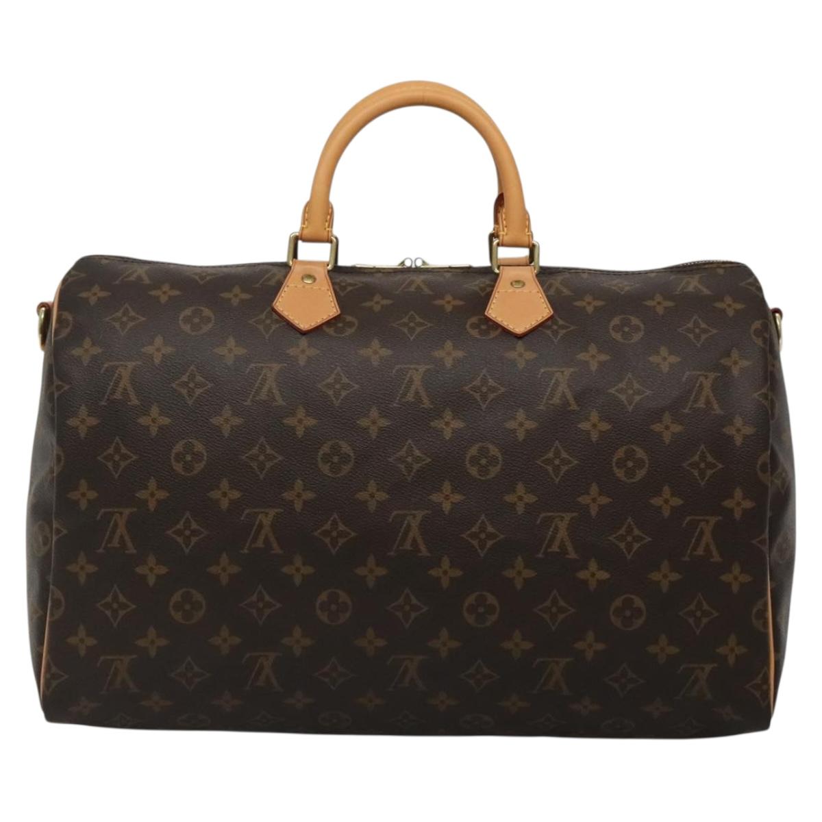 Louis Vuitton Speedy Bandoulière, Brown, "CANVAS, LEATHER", travel