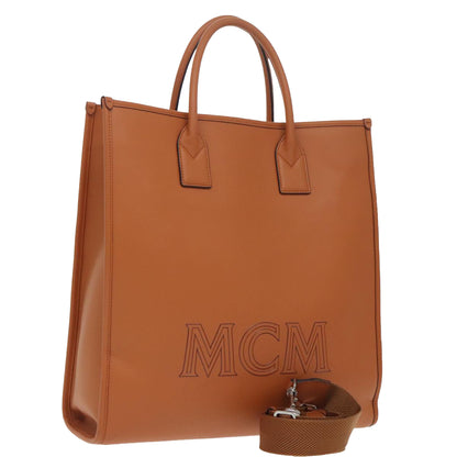 MCM Klassik Tote, Brown, Leather, tote