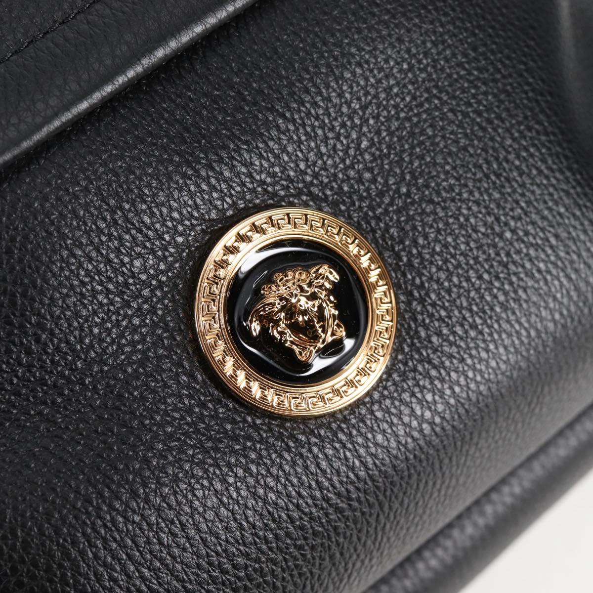 Versace Medusa, Black, Leather, backpack
