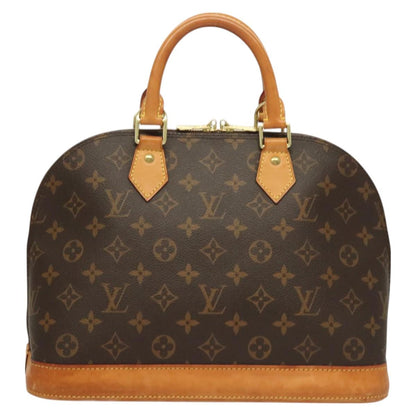 Louis Vuitton Alma, Brown, Canvas, handbag