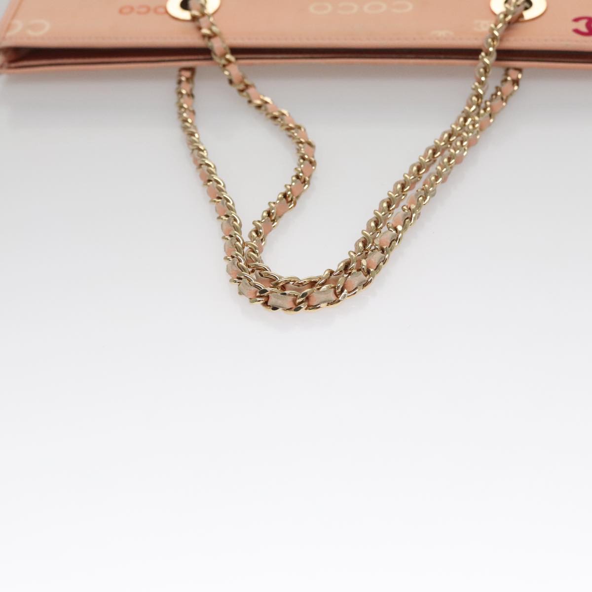 Chanel Coco Mark, Pink, Canvas, tote