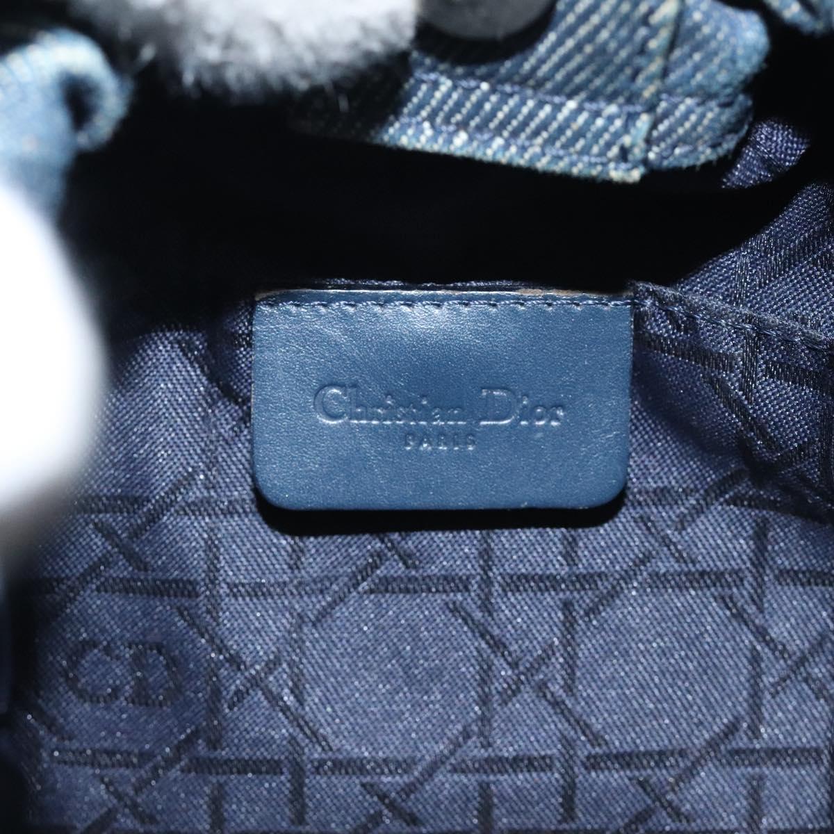 Dior Maris Pearl, Blue, Canvas, handbag