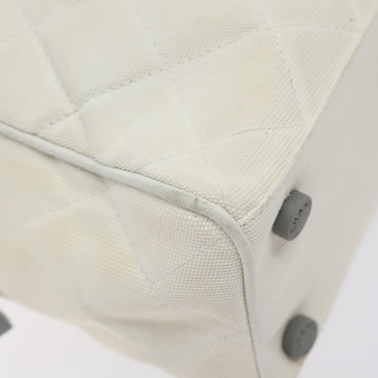 Chanel Chanel, White, Canvas, handbag