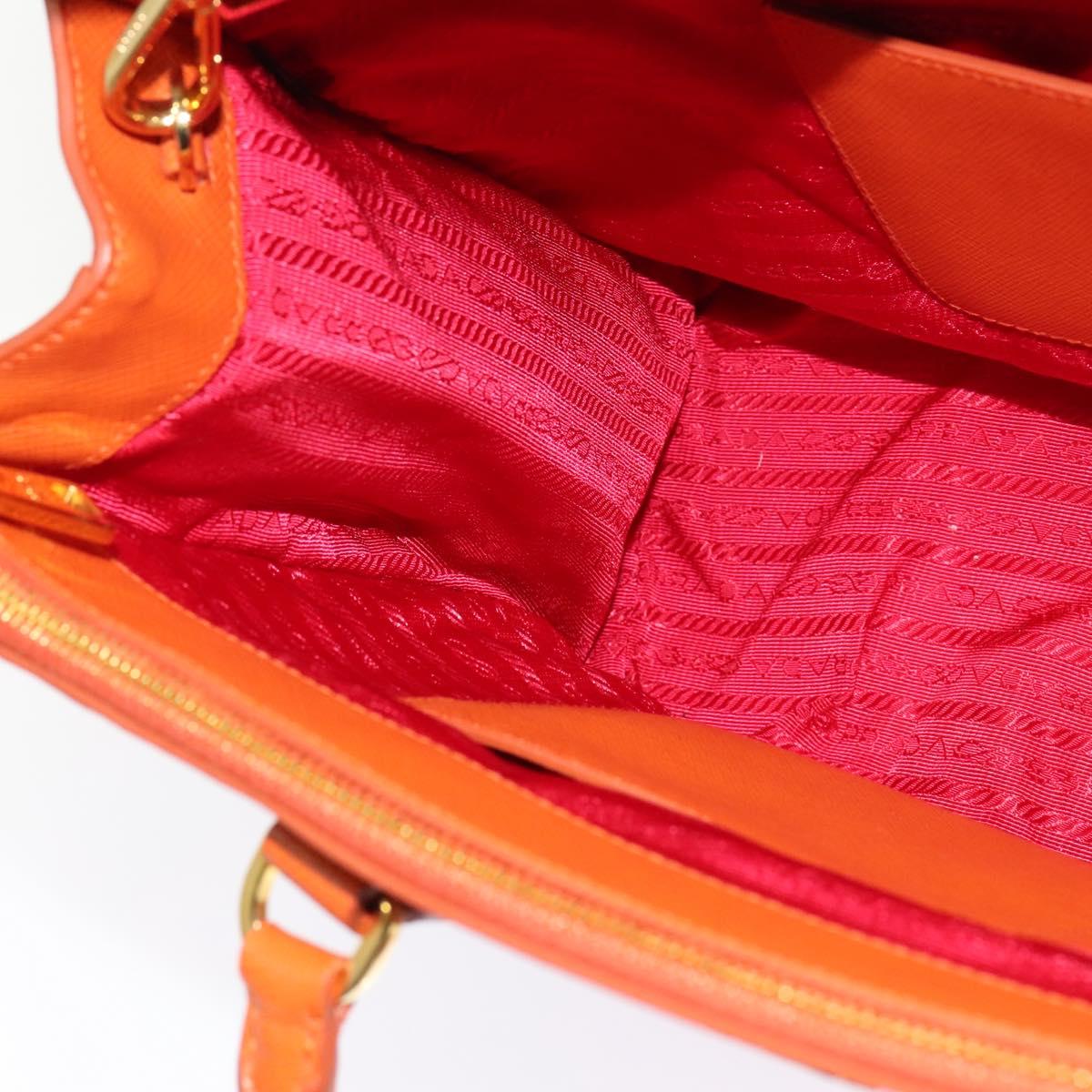Prada Galleria, Orange, Leather, handbag