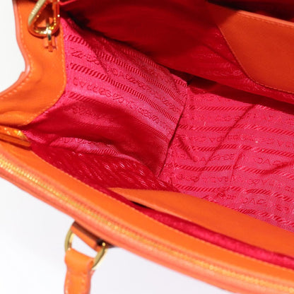 Prada Galleria, Orange, Leather, handbag