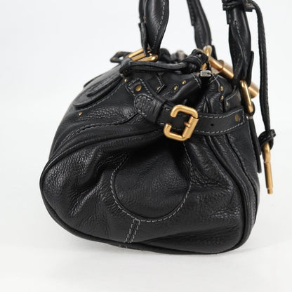 Chloé Paddington, Black, Leather, handbag