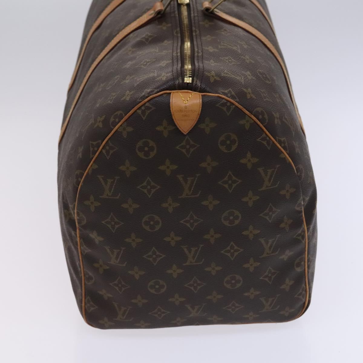Louis Vuitton Keepall 55, Brown, Canvas, travel