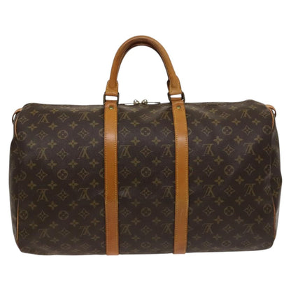Louis Vuitton Keepall 50, Brown, Canvas, travel