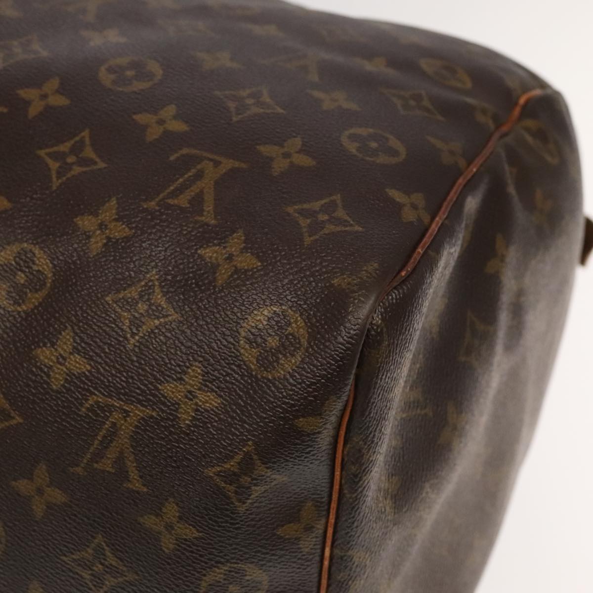 Louis Vuitton Keepall 60, Brown, Canvas, travel