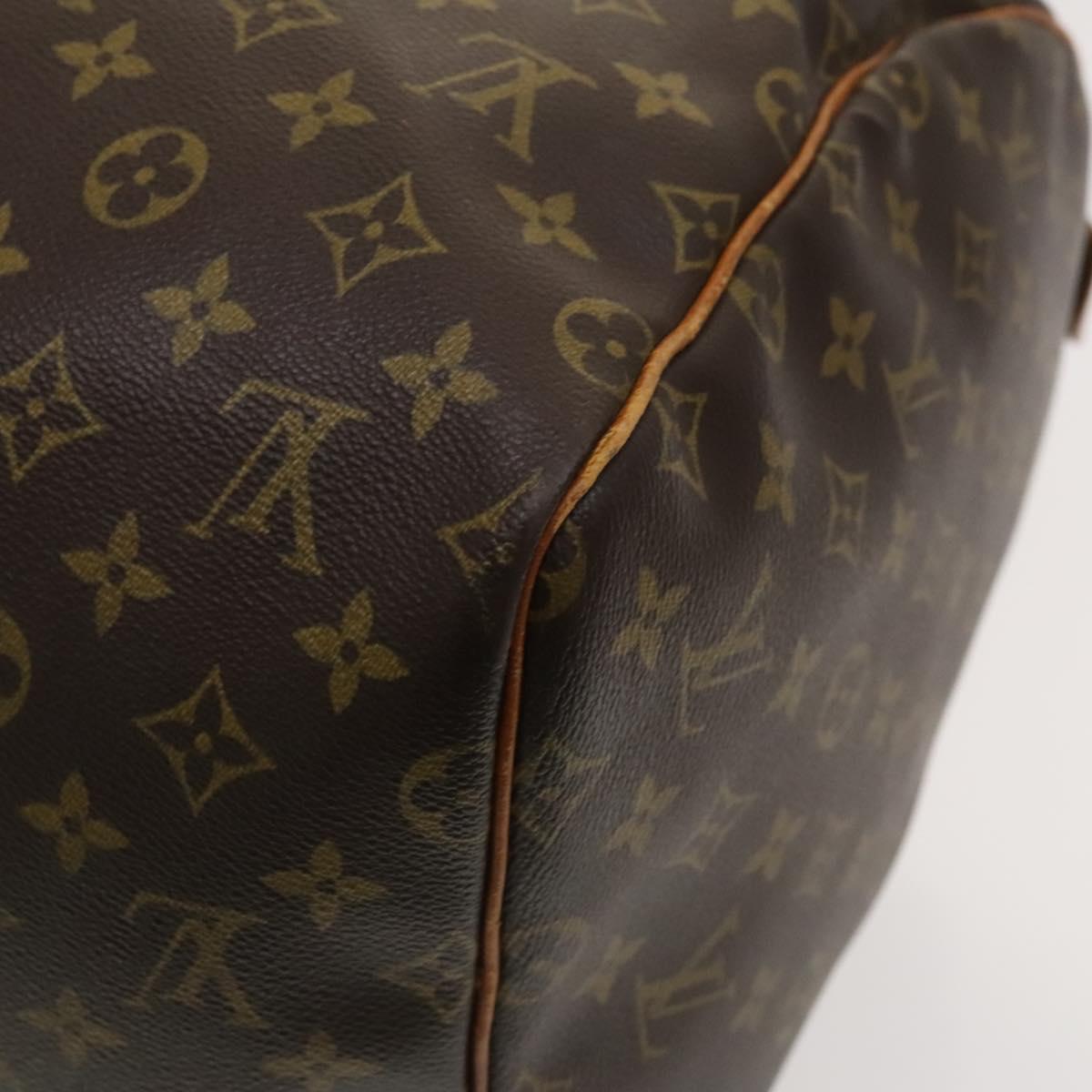 Louis Vuitton Keepall 55, Brown, Canvas, travel