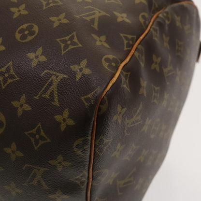 Louis Vuitton Keepall 55, Brown, Canvas, travel