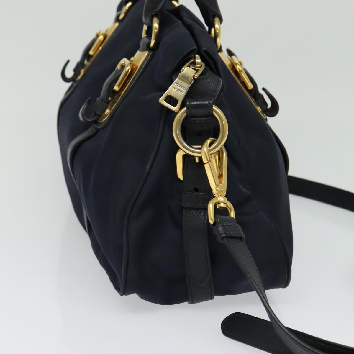 Prada Tessuto, Navy, NYLON, handbag