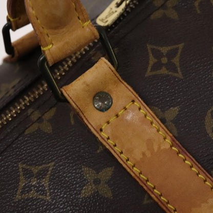 Louis Vuitton Keepall 60, Brown, Canvas, travel