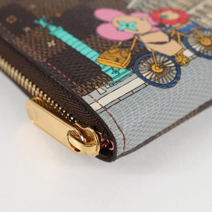 Louis Vuitton Zippy, Brown, Canvas, wallet