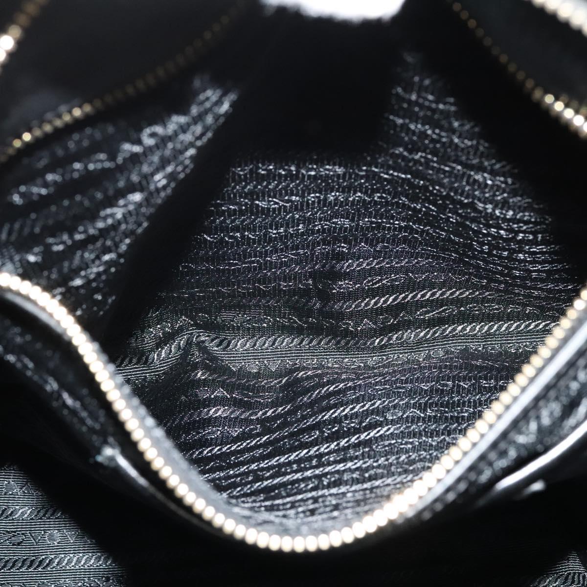 Prada Gaufre, Black, Leather, handbag