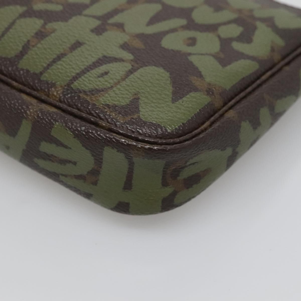 Louis Vuitton Pochette Accessoire, Brown, Canvas, clutch