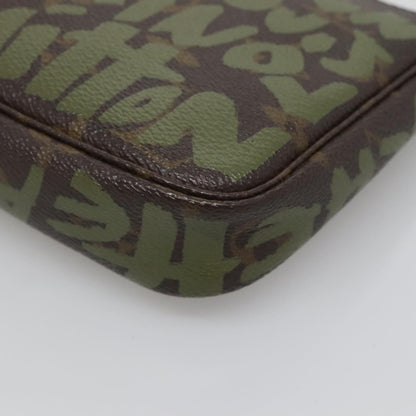 Louis Vuitton Pochette Accessoire, Brown, Canvas, clutch