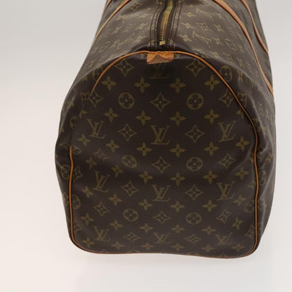 Louis Vuitton Keepall 55, Brown, Canvas, travel