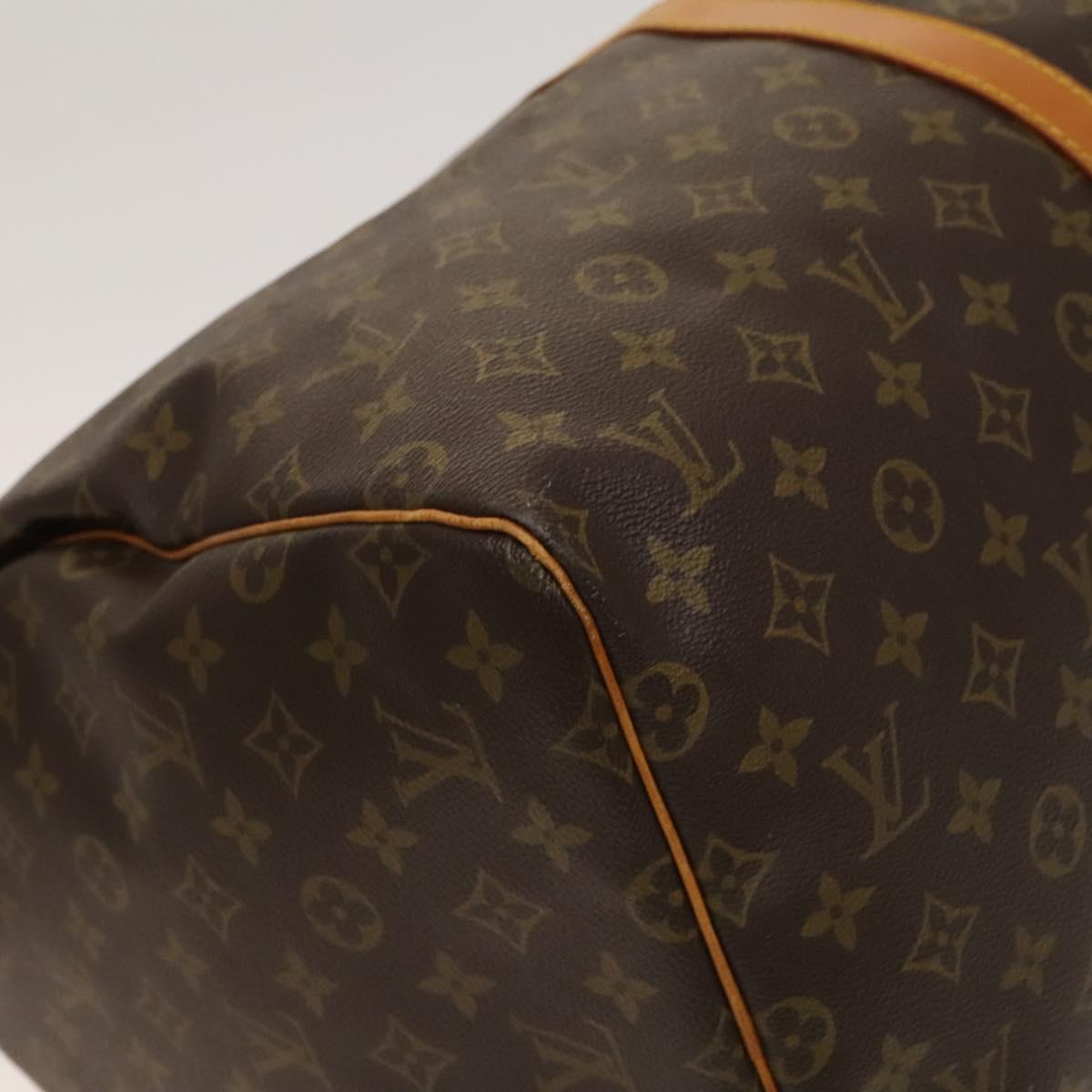 Louis Vuitton Keepall 55, Brown, Canvas, travel