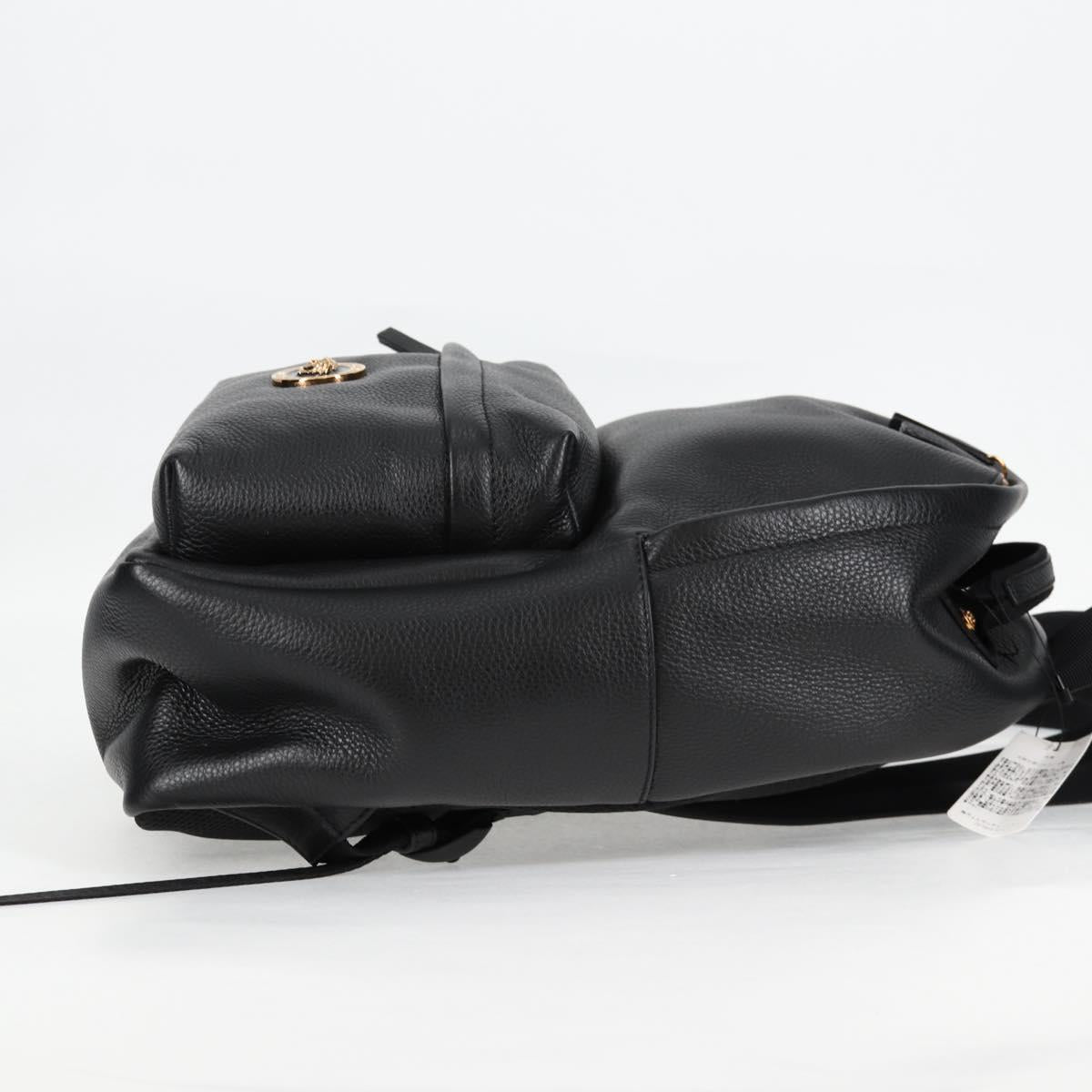 Versace Medusa, Black, Leather, backpack