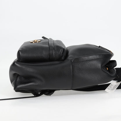 Versace Medusa, Black, Leather, backpack
