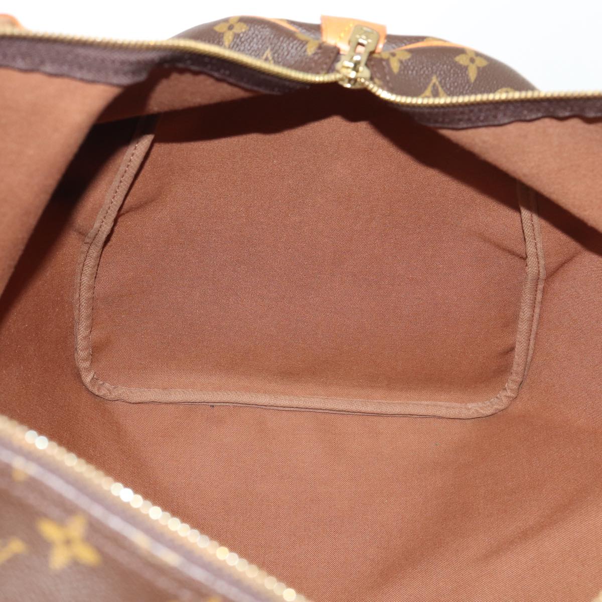 Louis Vuitton Keepall 60, Brown, Canvas, travel