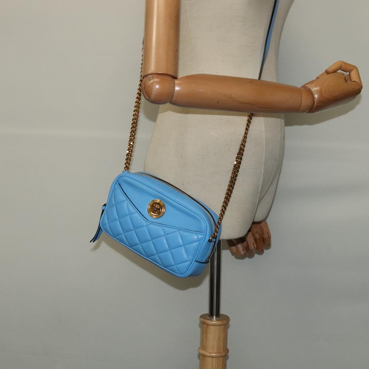 Versace Medusa, Blue, Leather, shoulder