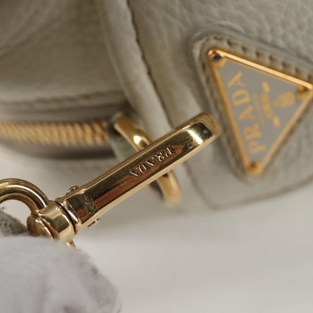 Prada Camera, White, Leather, shoulder
