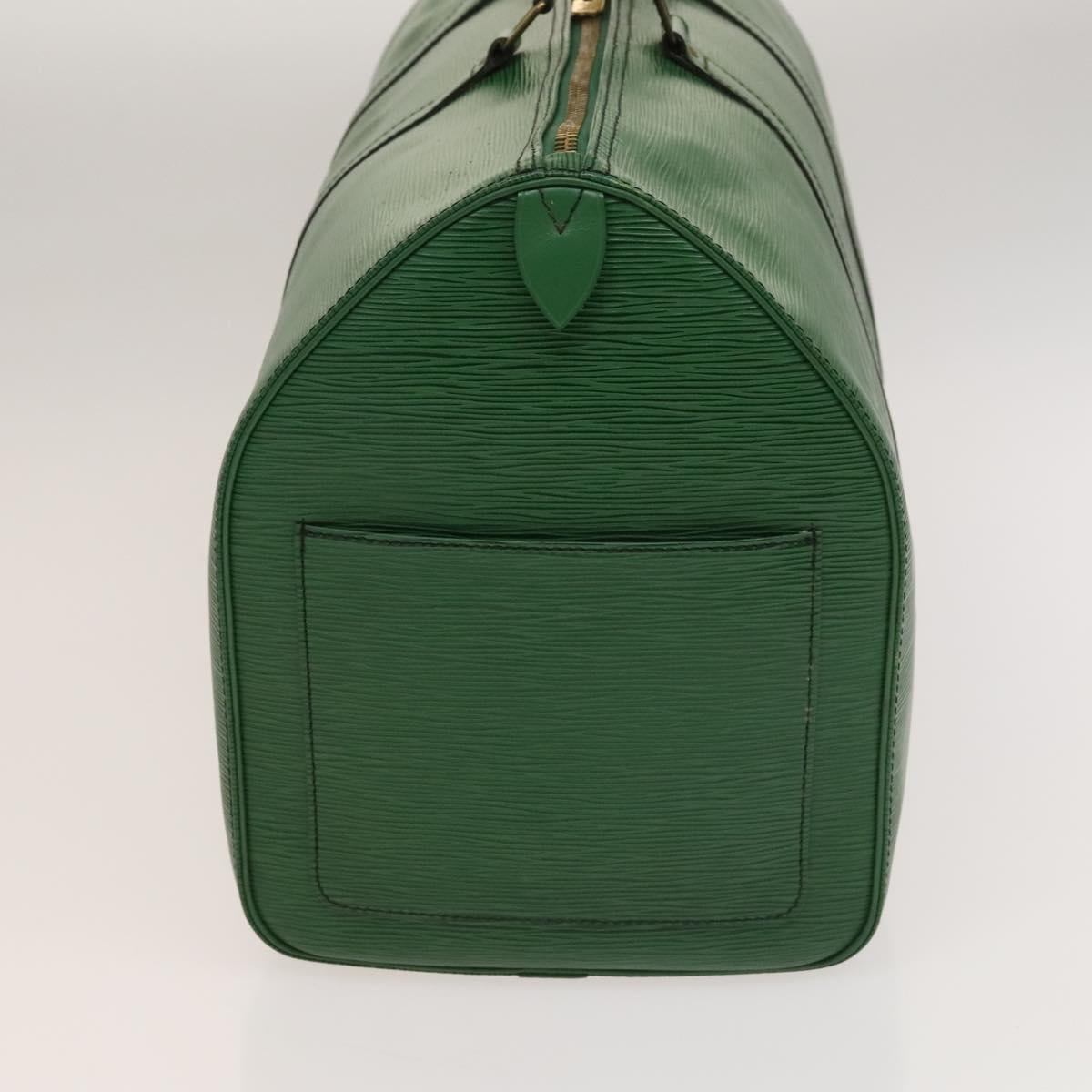 Louis Vuitton Keepall 50, Green, Leather, travel