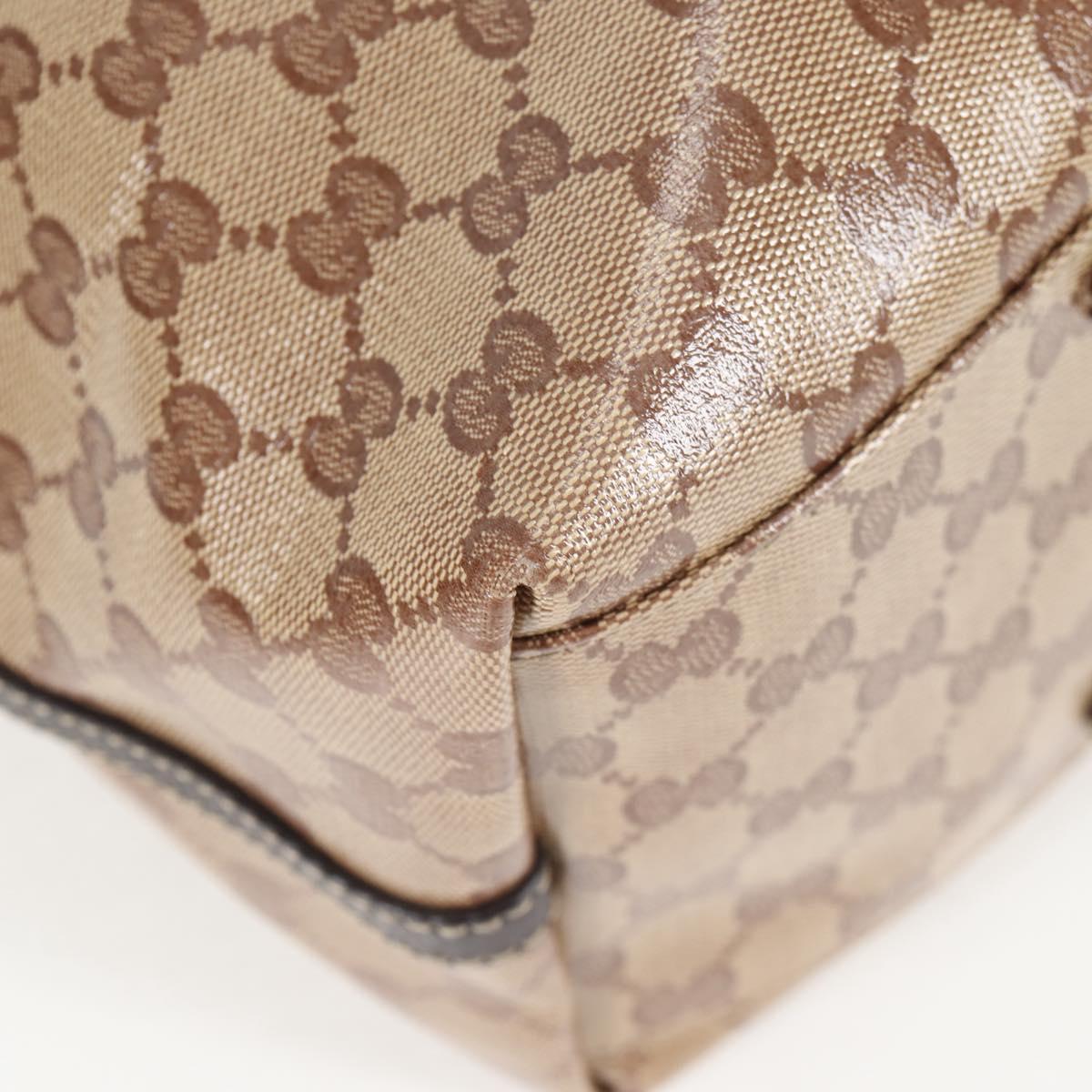 Gucci GG crystal, Beige, Canvas, tote