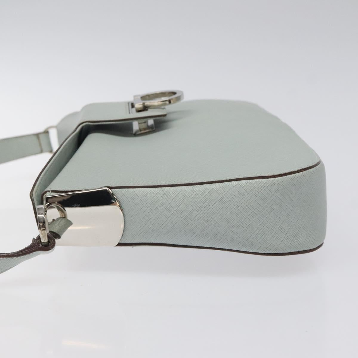 Salvatore Ferragamo Gancini, Blue, Leather, shoulder