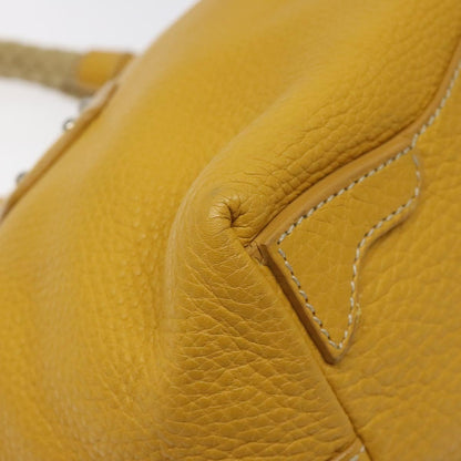 Prada, Yellow, Leather, handbag