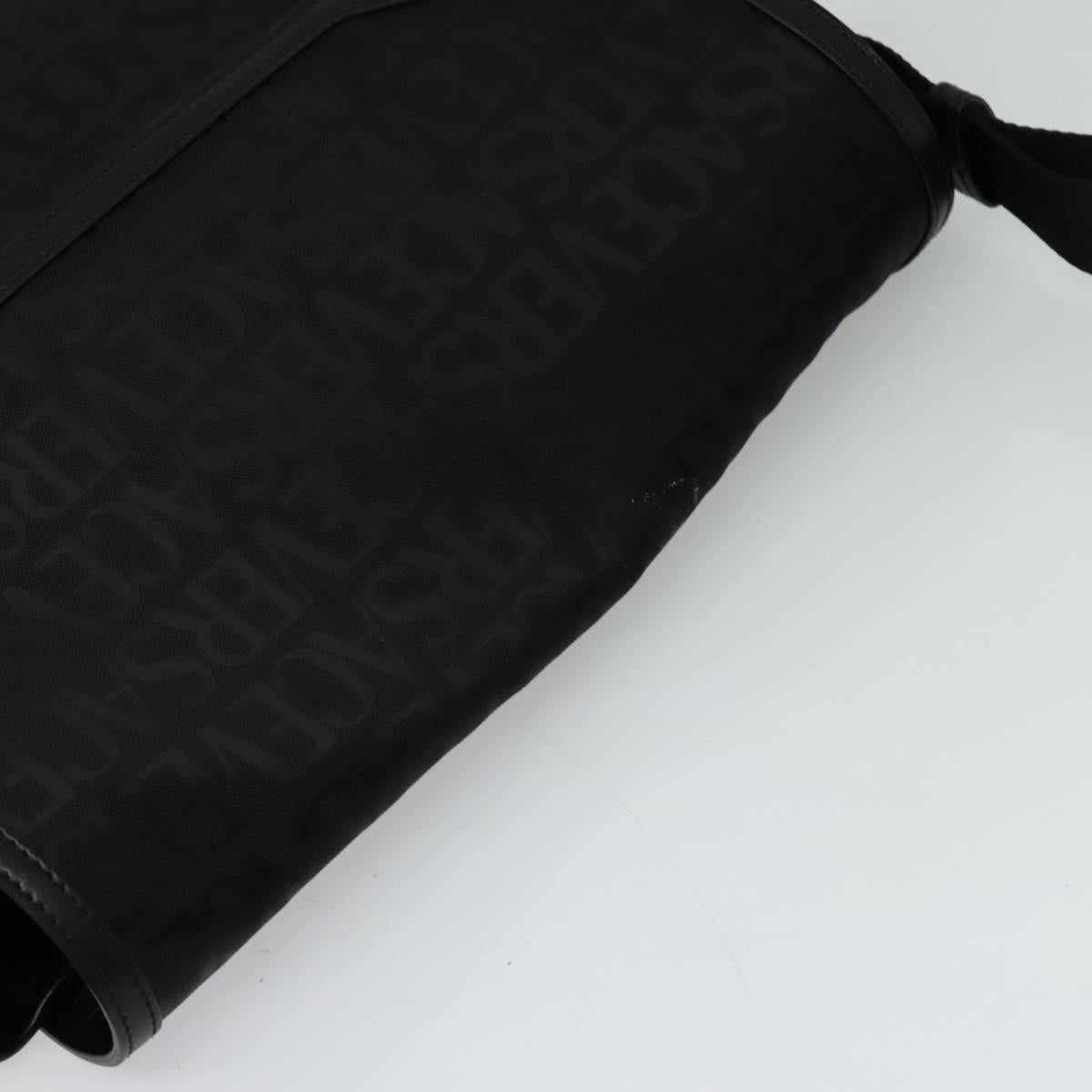 Versace, Black, Canvas, shoulder