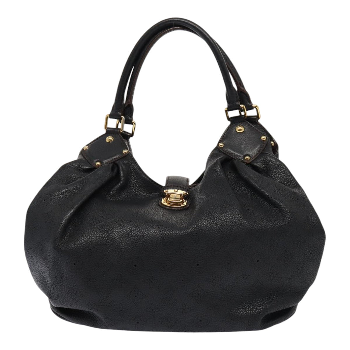 Louis Vuitton XL, Black, Leather, handbag