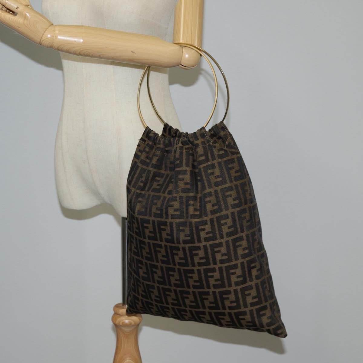 Fendi Zucca, Brown, Canvas, handbag