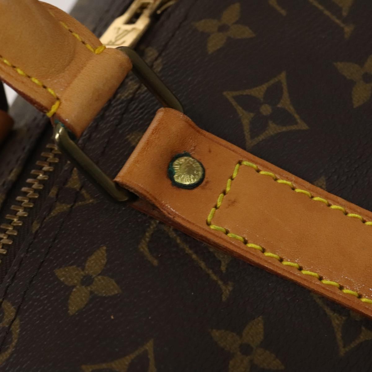 Louis Vuitton Keepall 55, Brown, Canvas, travel