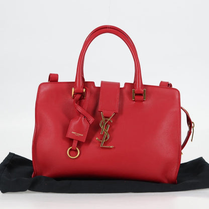 Saint Laurent Chyc, Red, Leather, handbag