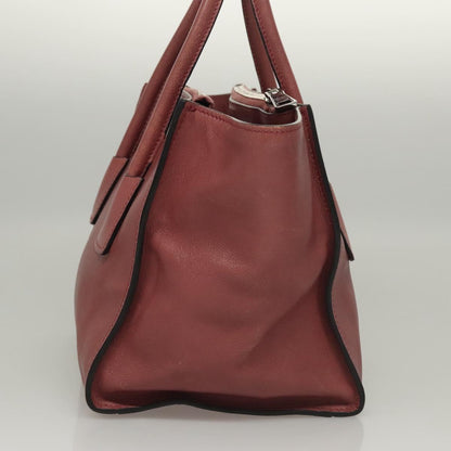 Prada Twin Pocket, Burgundy, Leather, handbag