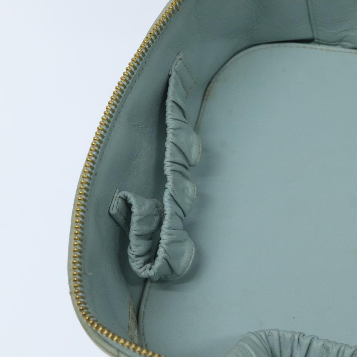 Chanel Vanity, Blue, Leather, clutch