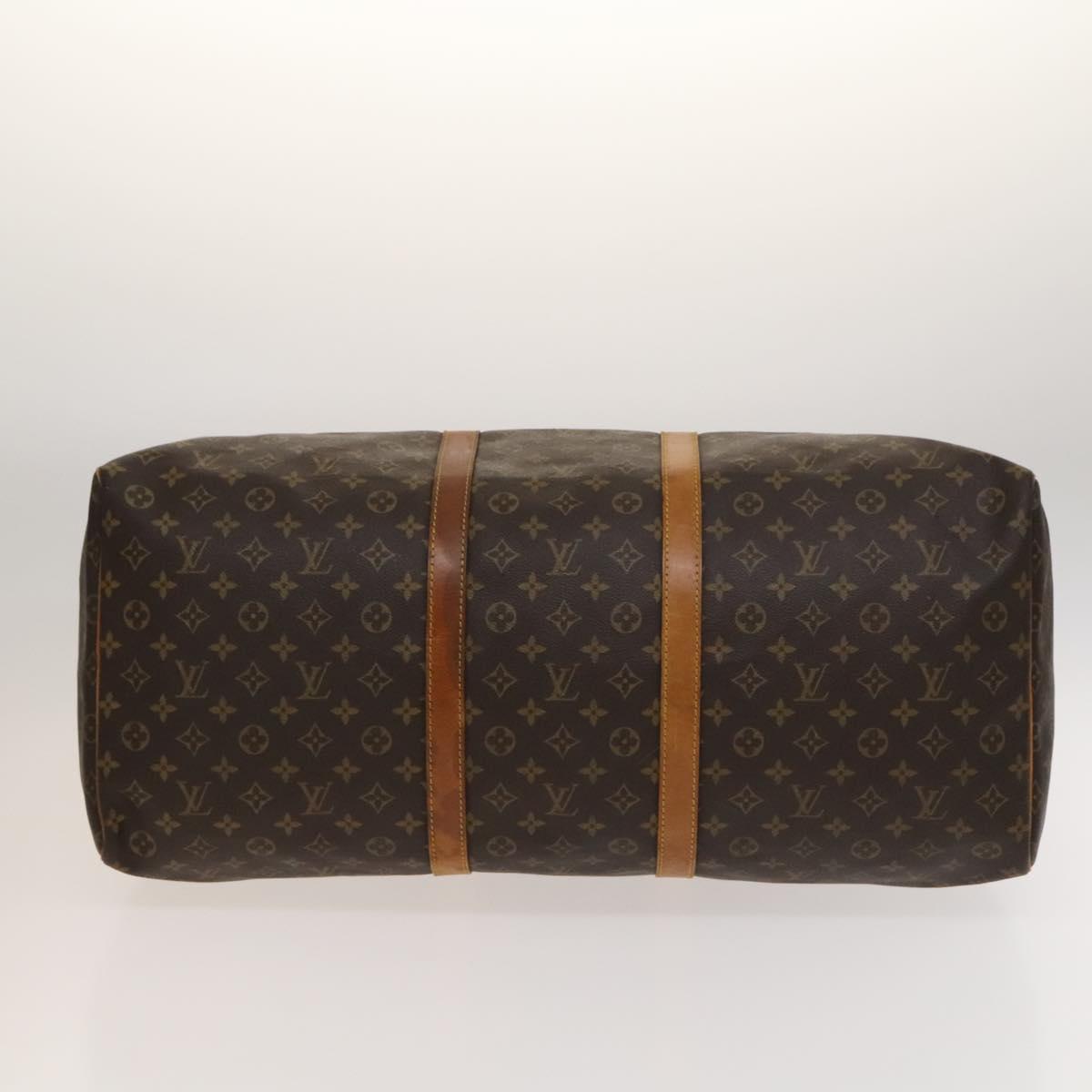 Louis Vuitton Keepall 60, Brown, Canvas, travel