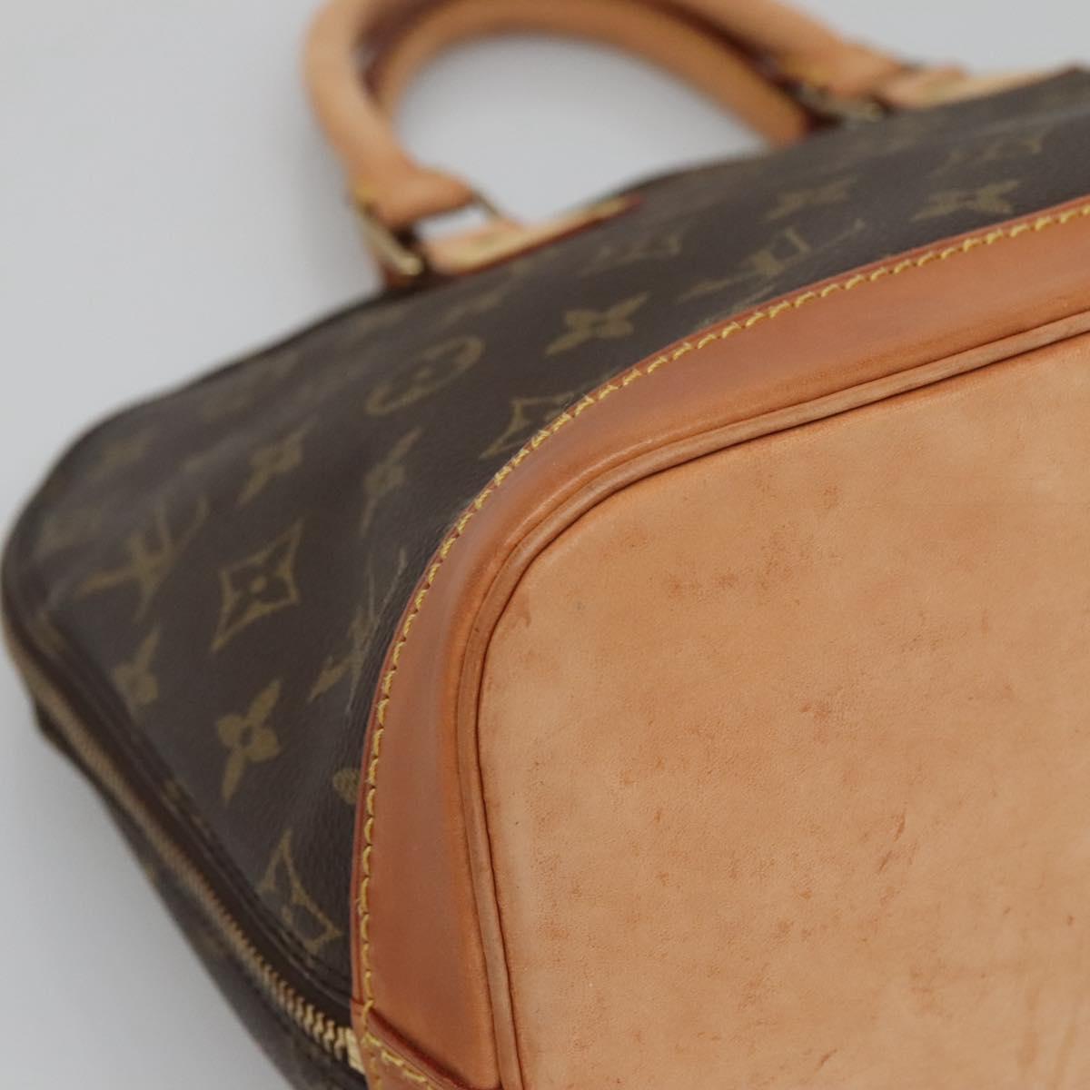 Louis Vuitton Alma, Brown, Canvas, handbag