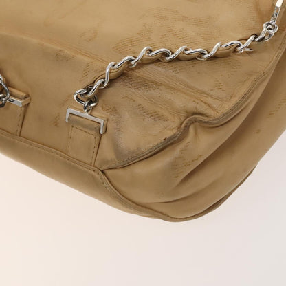 Chanel Cc, Beige, Leather, backpack