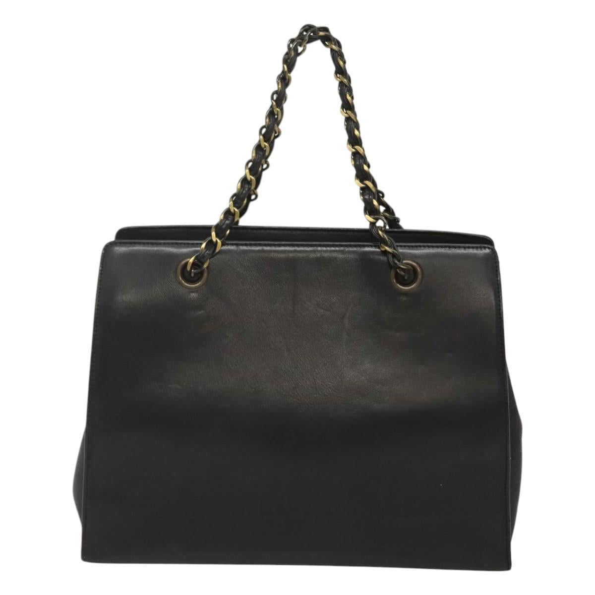 Chanel, Black, Leather, handbag
