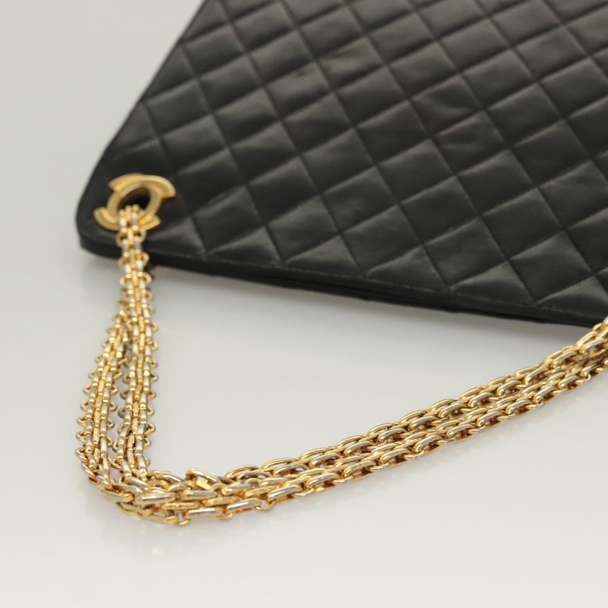 Chanel Vintage, Black, Leather, handbag