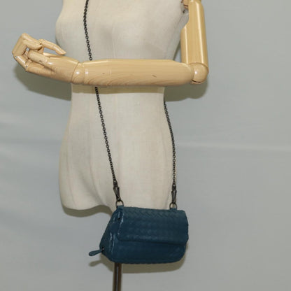 Bottega Veneta Olimpia, Blue, Leather, shoulder