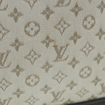 Louis Vuitton Alma long, Grey, Canvas, handbag