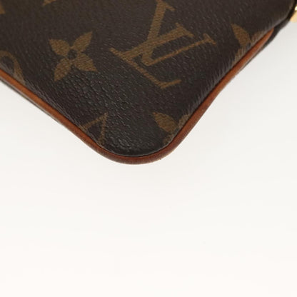 Louis Vuitton Milla, Brown, Canvas, clutch